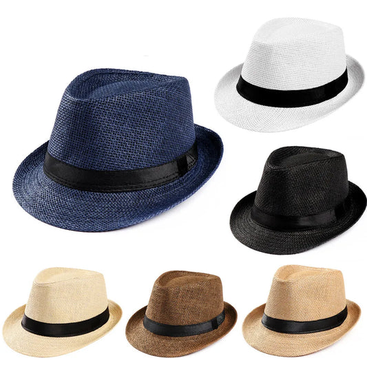 Retro Men's Hats Fedoras Top Jazz Plaid Hat