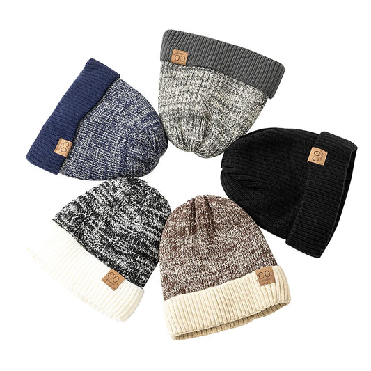 Winter Warm Hats Thicken Casual Knitted Beanies