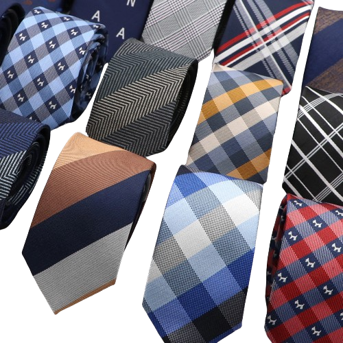 Narrow Polyester Necktie For Men