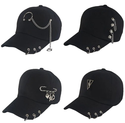 Cotton Baseball Cap Piercing Ring Caps