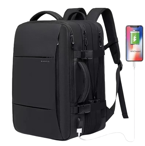 BANGE Travel Backpack for Men Business Backpack School Expandable USB Bag