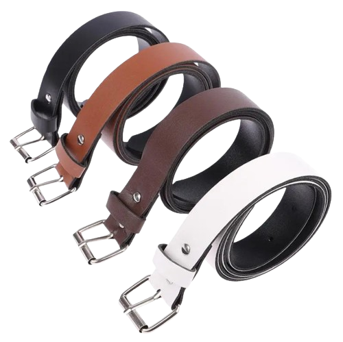Leather Belt Fashion Waist Belts Metal Buckle Waistband