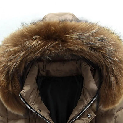 Men's Down Jacket Mid-Length Winter Thick