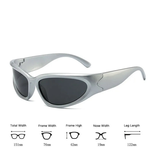 Y2k New Punk Sports Sunglasses For Men Women Luxury Brand Designer Sun Glasses