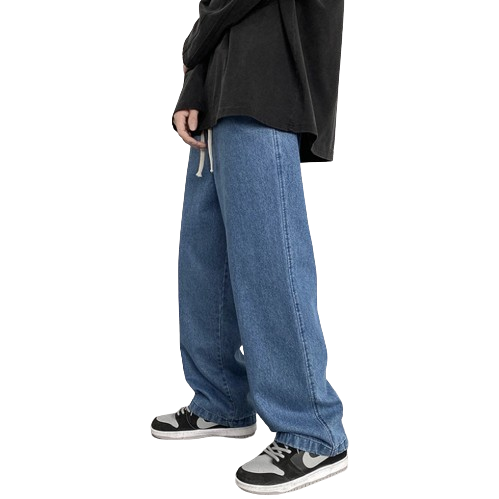 Wide-Leg Jeans Baggy Streetwear