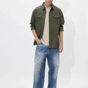 Olive Green Shirt for Men 100% Cotton Fabric <br> made up of Premium Threads