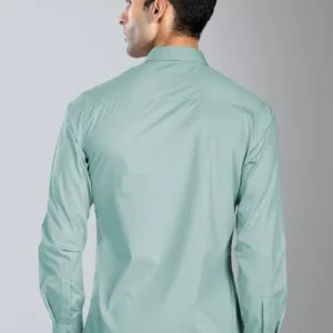 Pista Green Shirt for Men 100% Cotton Fabric <br> made up of Premium Threads