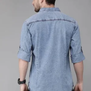 Denim Shirt for Men 100% Cotton Fabric <br> made up of Premium Threads