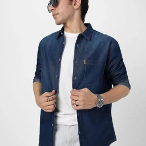 Denim Shirt for Men 100% Cotton Fabric <br> made up of Premium Threads