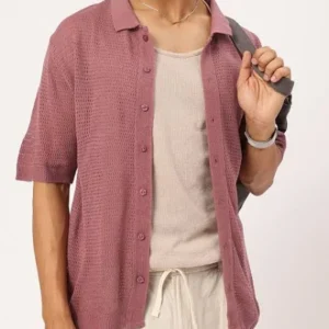 Crochet Shirt for Men 100% Regular Fit <br> made up of Premium Threads