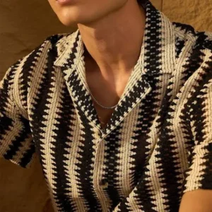 Crochet Shirt for Men 100% Regular Fit <br> made up of Premium Threads