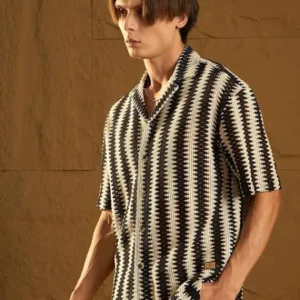 Crochet Shirt for Men 100% Regular Fit <br> made up of Premium Threads