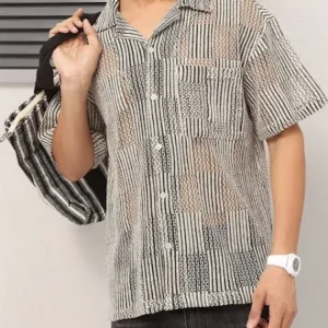 Crochet Shirt for Men 100% Regular Fit <br> made up of Premium Threads