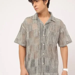 Crochet Shirt for Men 100% Regular Fit <br> made up of Premium Threads