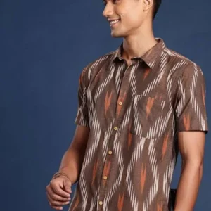 Ikat Shirt for Men 100% Regular Fit <br> made up of Premium Threads