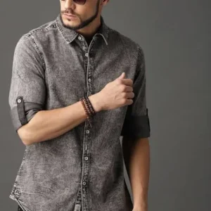 Denim Shirt for Men 100% Cotton Fabric <br> made up of Premium Threads