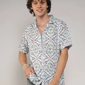 Ikat Shirt for Men 100% Regular Fit <br> made up of Premium Threads