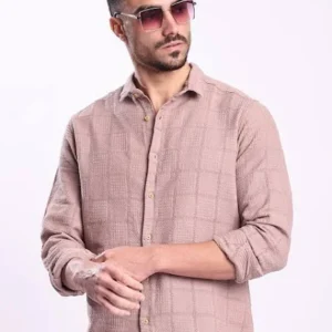 Khadi Shirt for Men Cotton Blend <br> Stylish & Comfortable