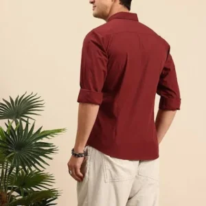 Maroon Shirt for Men Cotton Blend<br> Trending & Stylish 2025