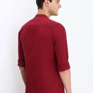 Maroon Shirt for Men Cotton Blend<br> Trending & Stylish