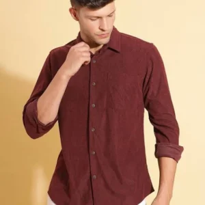Maroon Shirt for Men Cotton Blend<br> Trending & Stylish 2025