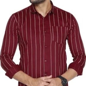 Maroon Shirt for Men Cotton Blend<br> Trending & Stylish 2025