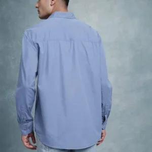 Light Blue Shirt for Men 100%Cotton Blend <br> Classic & Stylish