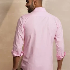 Pink Shirt for Men 100%Cotton<br> Trending & Stylish