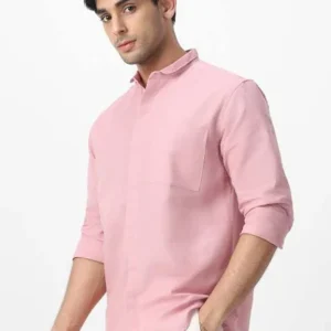 Pink Shirt for Men 100%Cotton<br> Trending & Stylish