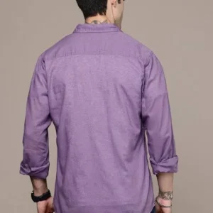 Purple Shirt for Men 100%Cotton Blend <br> Trending, Classic & Stylish 2025