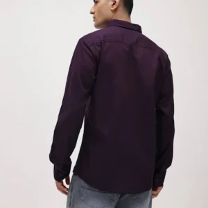 Purple Shirt for Men 100%Cotton Blend <br> Trending, Classic & Stylish 2025