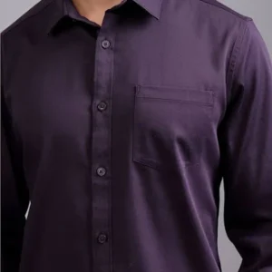 Purple Shirt for Men 100%Cotton Blend <br> Trending, Classic & Stylish 2025