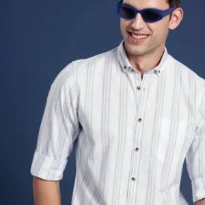 Striped Shirt for Men 100%Cotton Blend <br> Trending, Classic & Stylish 2025