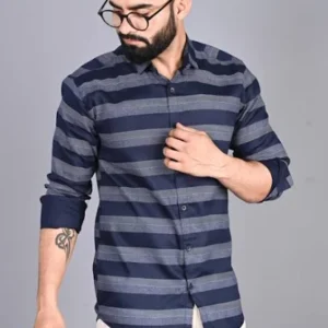 Striped Shirt for Men 100%Cotton Blend <br> Trending, Classic & Stylish 2025