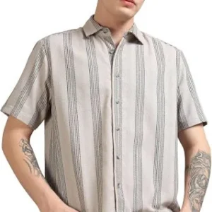 Striped Shirt for Men 100%Cotton Blend <br> Trending, Classic & Stylish 2025