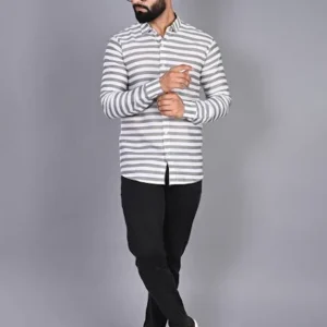 Striped Shirt for Men 100%Cotton Blend <br> Trending, Classic & Stylish 2025