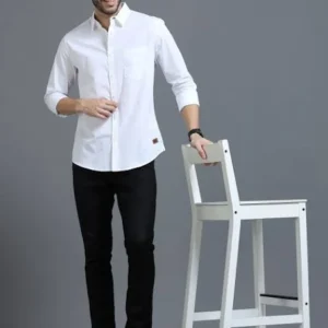 White Shirt for Men Cotton Blend <br> Trending, Classic & Stylish