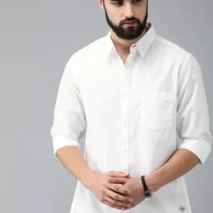 White Shirt for Men Cotton Blend <br> Trending, Classic & Stylish