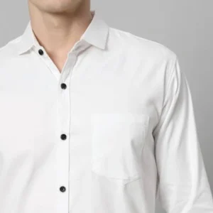 White Shirt for Men Cotton Blend <br> Trending, Classic & Stylish