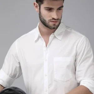 White Shirt for Men Cotton Blend <br> Trending, Classic & Stylish